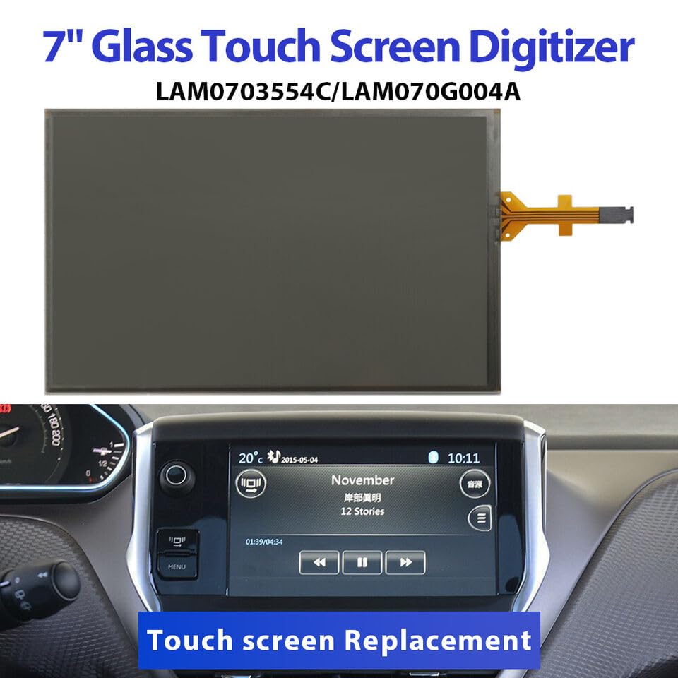 7 Inch LAM070G004A GCX156AKM-E Touch Screen Glass Digitizer Navigation for Peugeot 208 2008 308 for Citroen C5 C4L C3XR