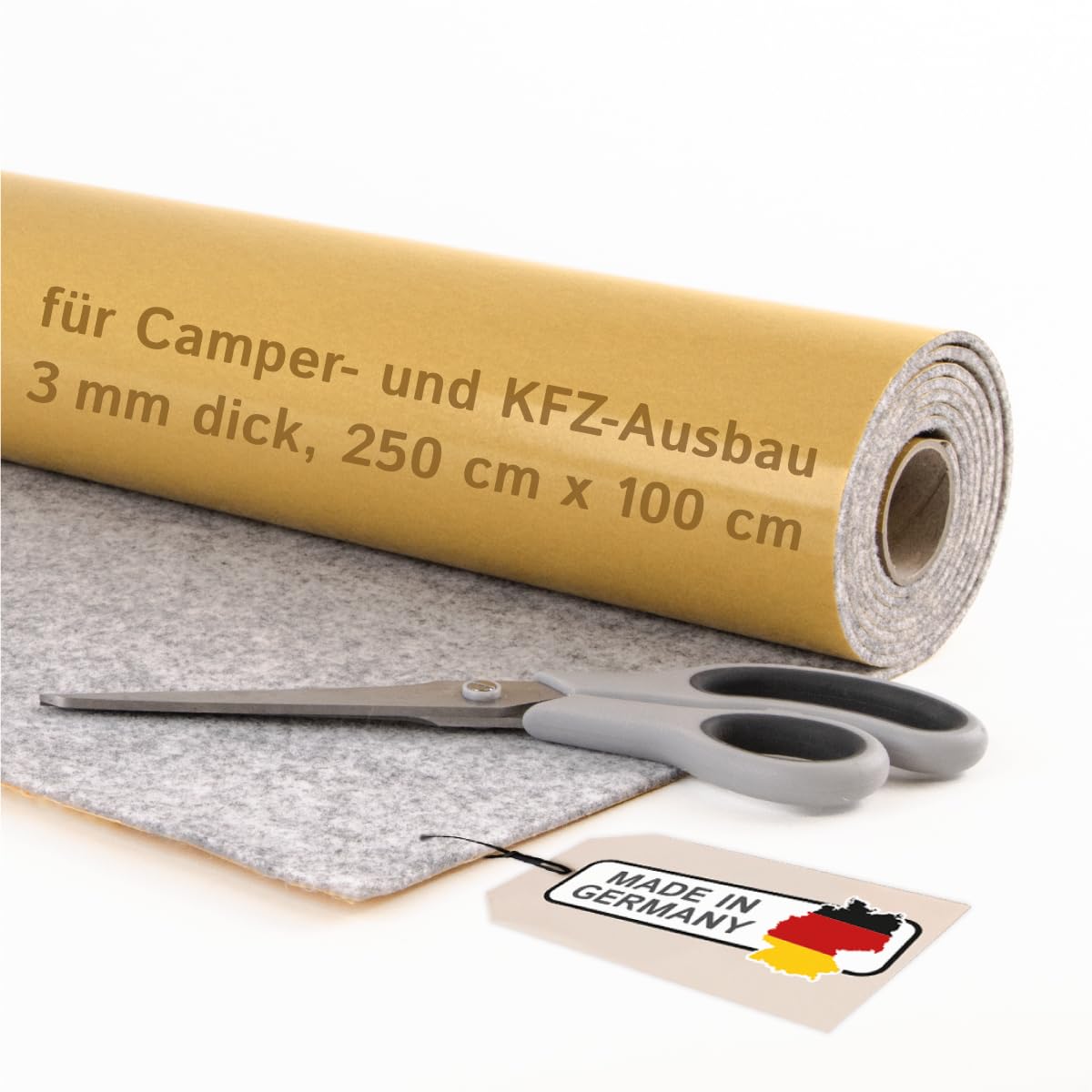 The Felt Store Filc samoprzylepny, towar sprzedawany na metry, do rozbudowy kampera lub rozbudowy wnętrza samochodu, filc igłowany, towar sprzedawany na metry, filc samoprzylepny o grubości 3 mm, (200