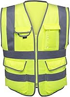 Vista 1 de NEIKO Chaleco de seguridad de alta visibilidad ANSI Clase 2, 7 bolsillos