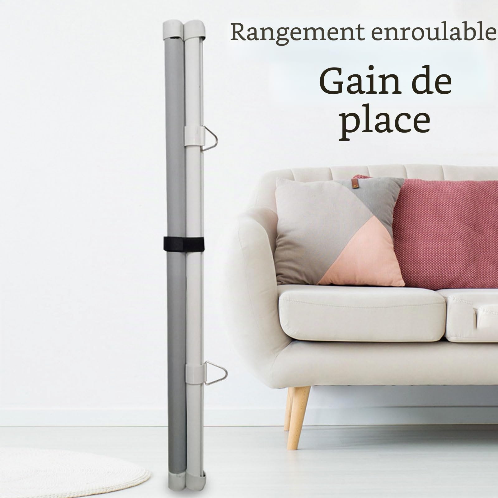 Écran De Projection 60" Manuel Enroulable,ÉCran Plafond Videoprojecteur,Toile projecteur Home Cinema,Anti-Plis,Facile à Ranger,pour CinéMa à Domicile en Salle MultiméDia