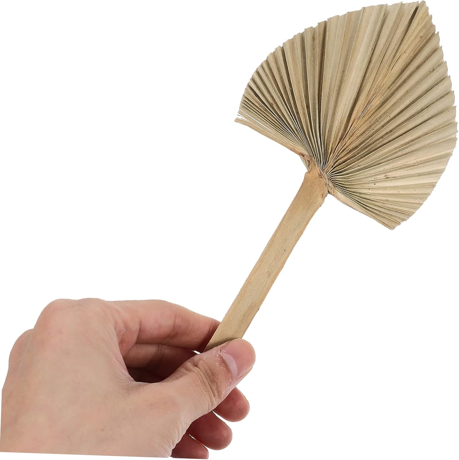 4pcs Dried Palm Leaf Ornaments Artificial Fan Leaves for Wedding Decor Photography Props Rustic Style for Parties Housewarming and Festivals