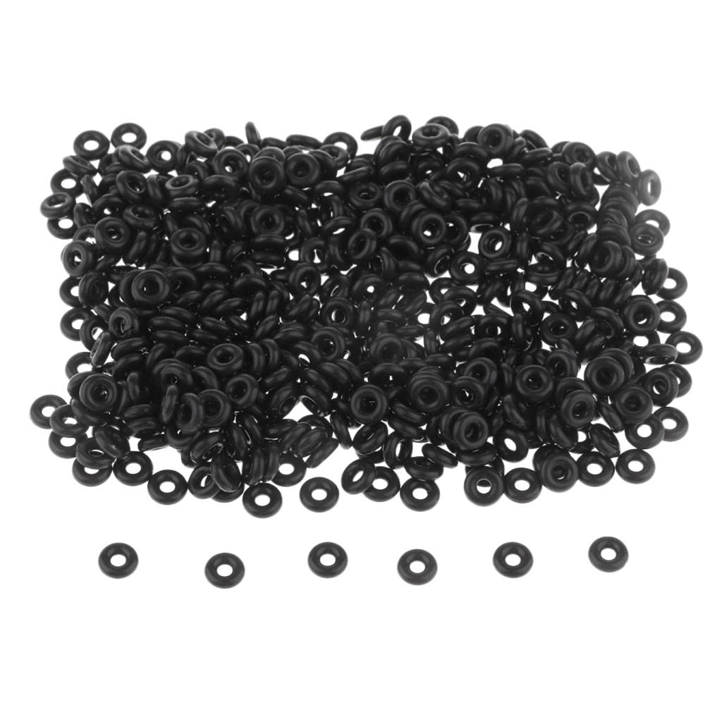 ATORSE 500Pcs Carp Fishing Round Rig Rings/O Shaped Rings Gasket/Rubber Ring L-image-42