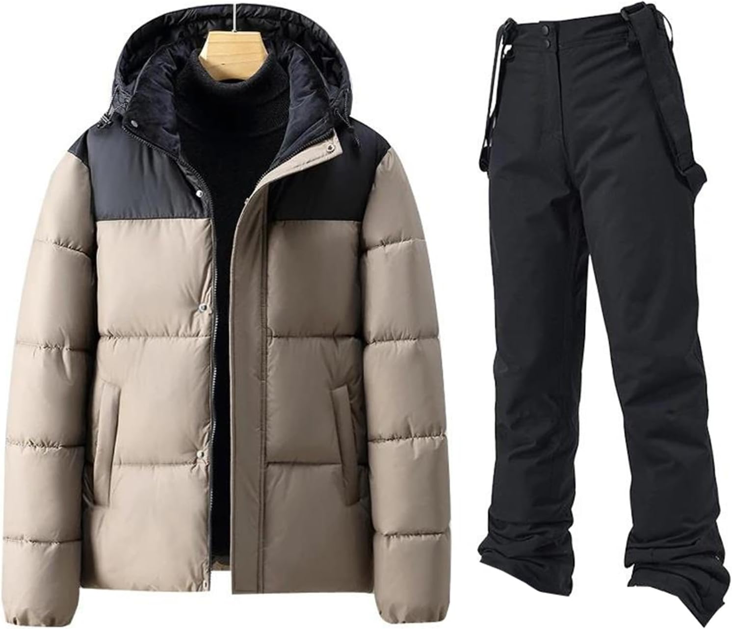 Men’S Winter Ski Suit – Wind-Proof Snow Pants And Down Cotton Jacket Sports Skiing Snowboarding Outfit