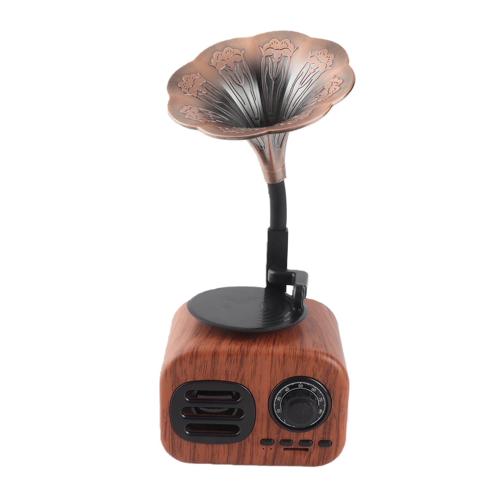 Desktop Mini Speaker con Connettività Bluetooth (Noce)