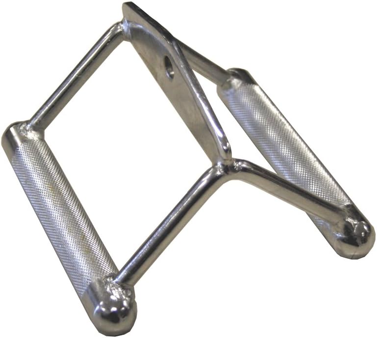 Maximize Your Workout with The Chrome Plated Double D Handle | Ergo Handgrips for Optimal Control & Results