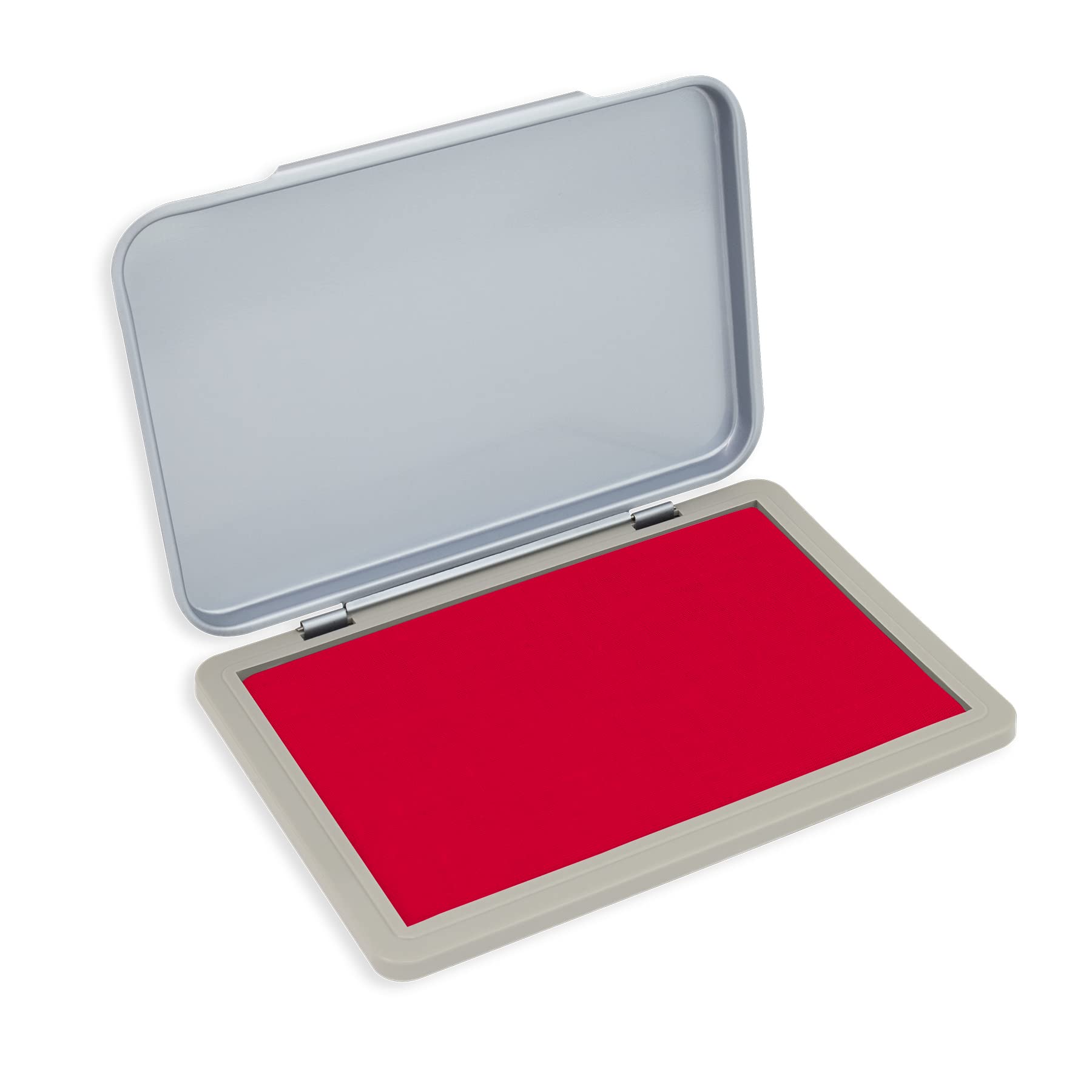 Metal Case Stamp Pad Medium Size, Crimson Red Color - Size: Size: 3" x 4" - Choose from 15 Ink Colors