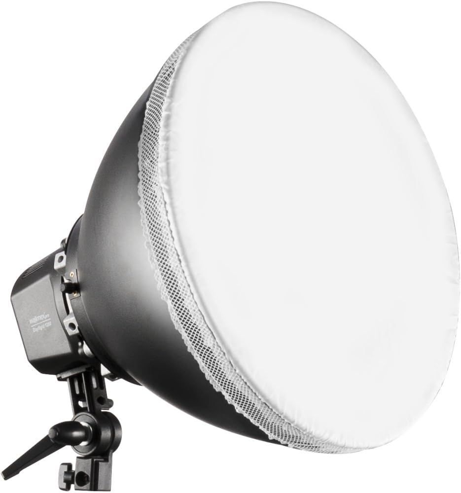 Light head with diffuser attached