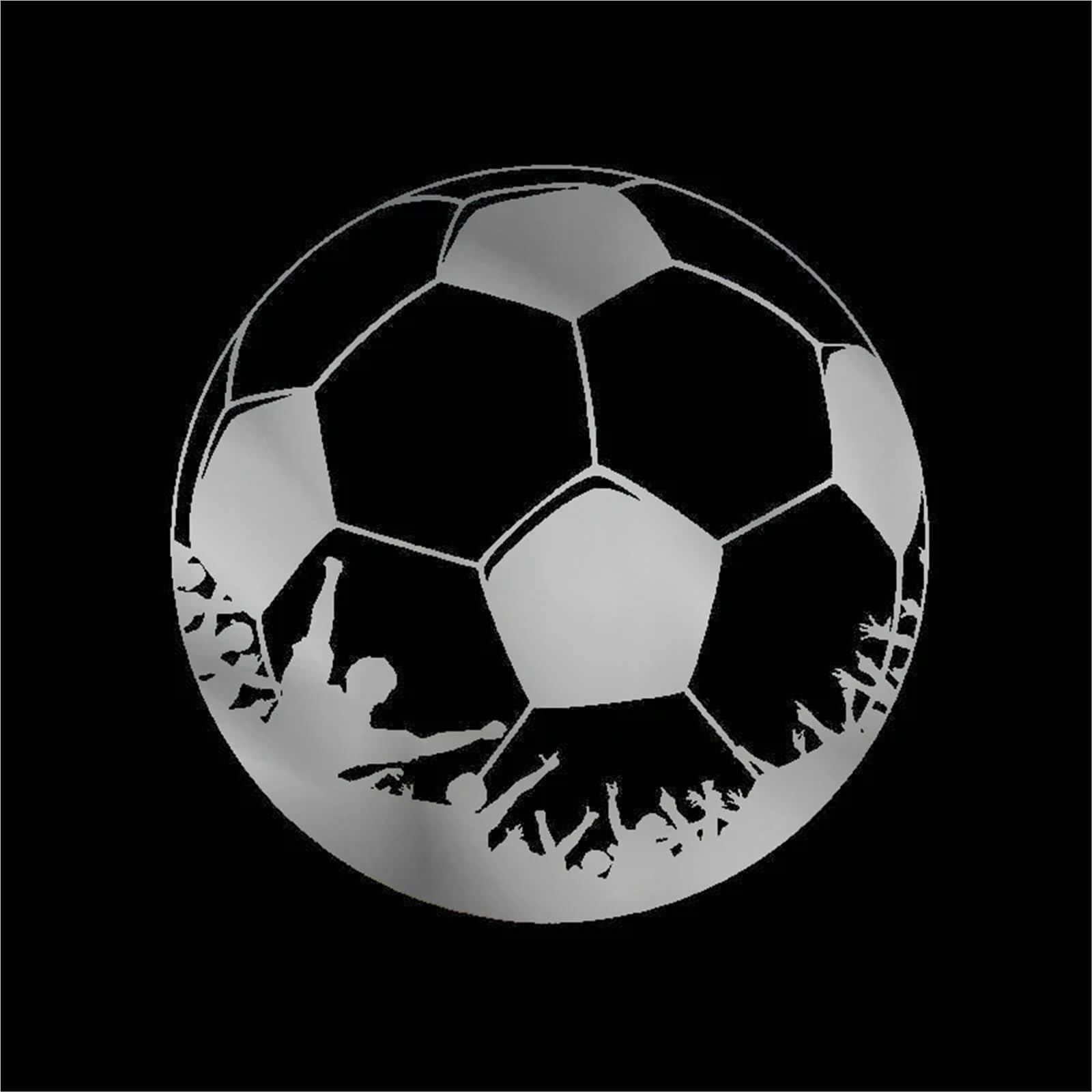 HAfgDJ Football Pattern Stickers On Car Sunscreen and Waterproof Sticker Cover Scratches Car Decoration Motorcycle Decals