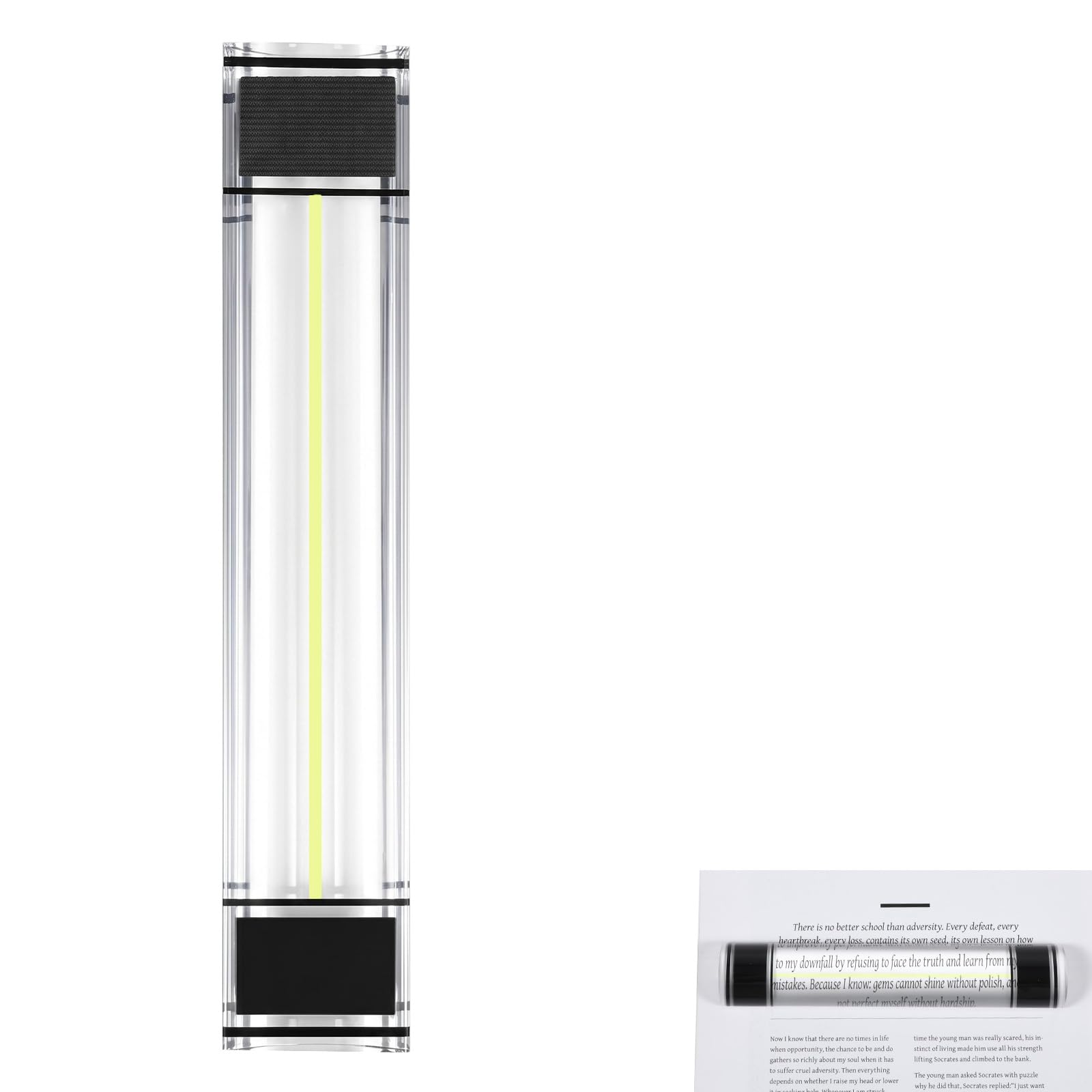 Photo 1 of 1 Pc Mahjong Line Finder Magnified Line Reader 6 Inch Acrylic Magnifier with Guiding Lines Reading Aid for Small Prints Mahjong Rules Bible Cross Stitch Accessories