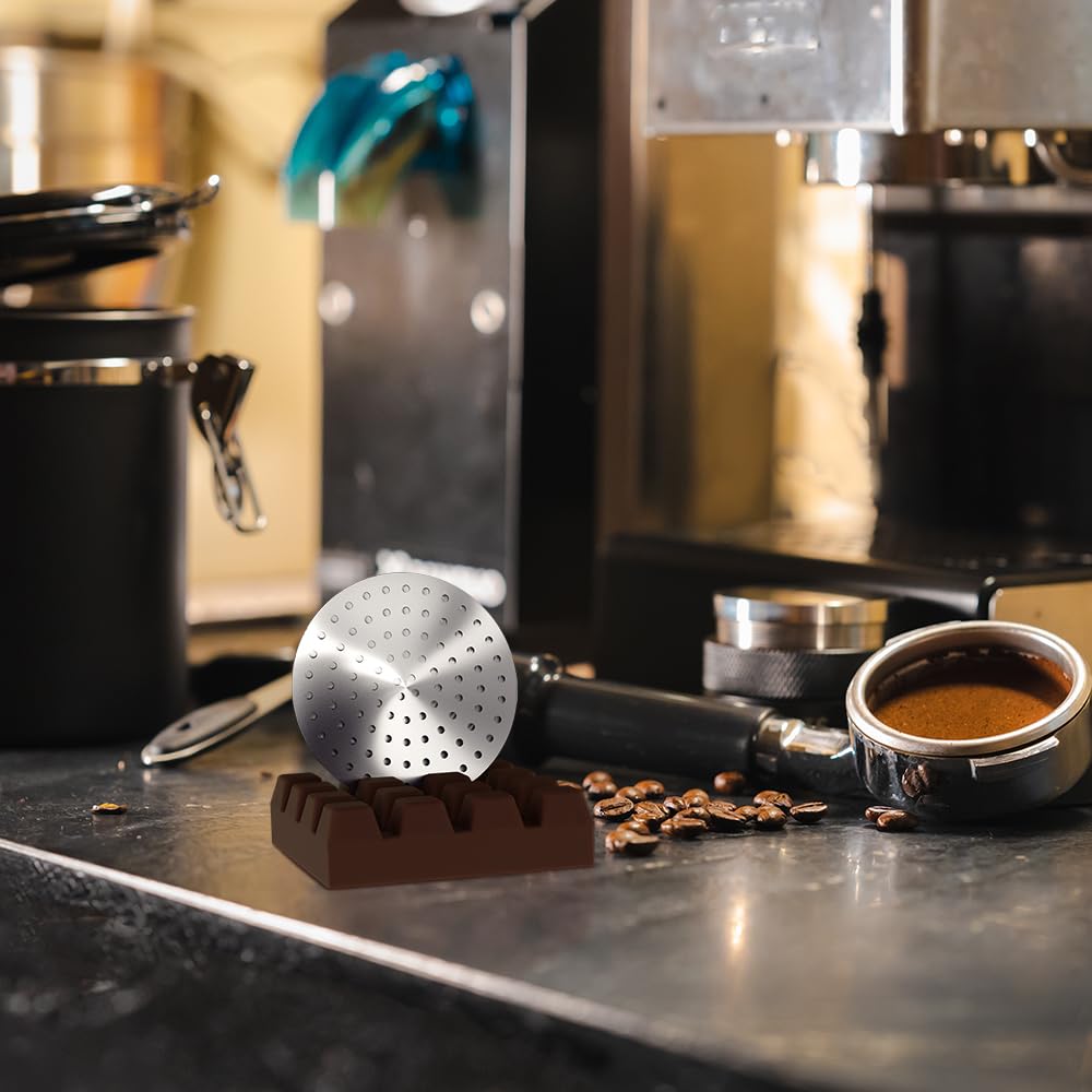 MHW-3BOMBER Puck Screen 51 mm – 0,2 mm ultrafine filtro espresso rivestito in titanio, filtro metallico riutilizzabile per filtri da 51 mm, accessori per caffè espresso per baristi, modello: FG5640-OS