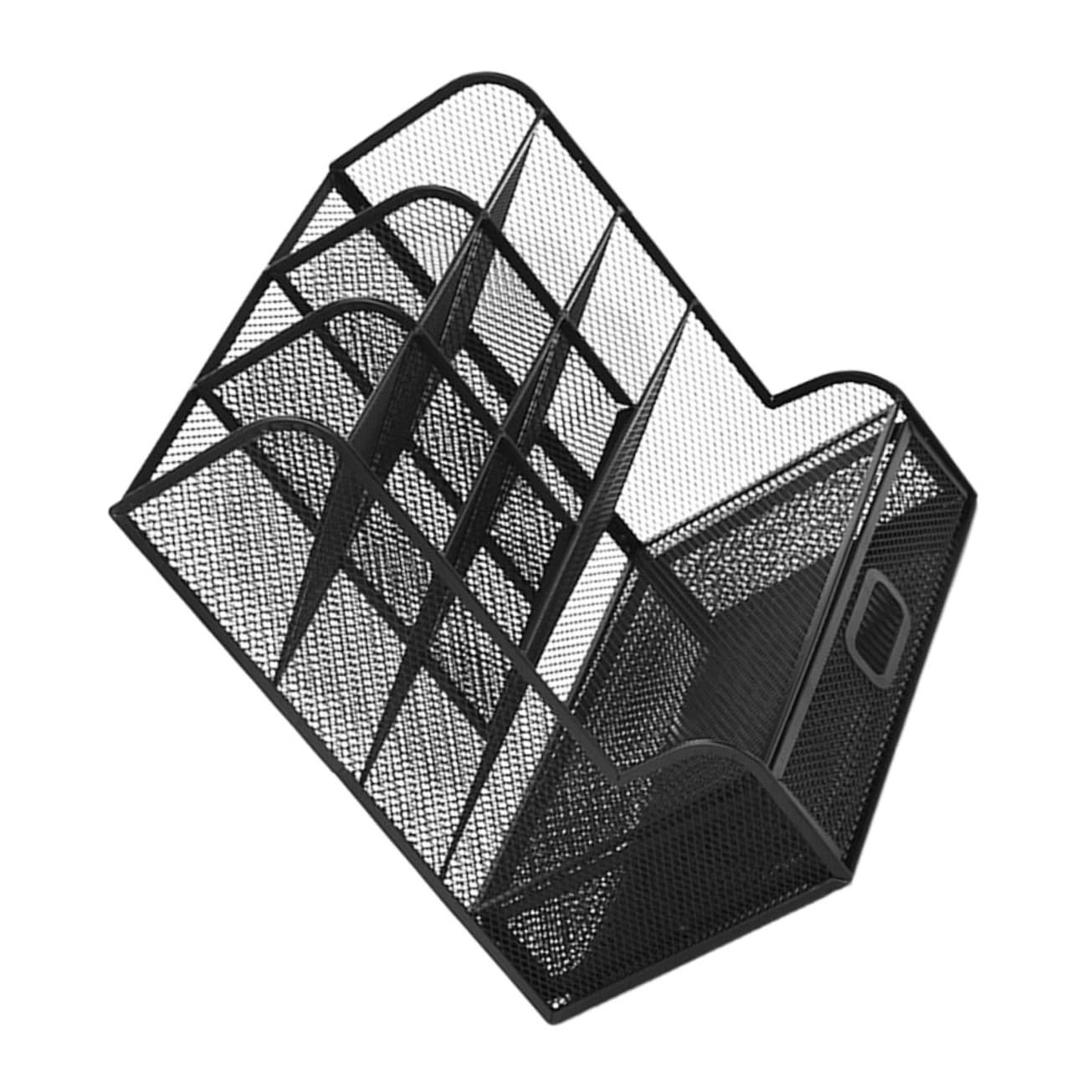 Metallischer Schreibtisch Organizer Mit Mehreren Fächern Eleganter Stiftehalter Und Aufbewahrungsbox Für Bürobedarf Für Desktop-organisation Schwarz