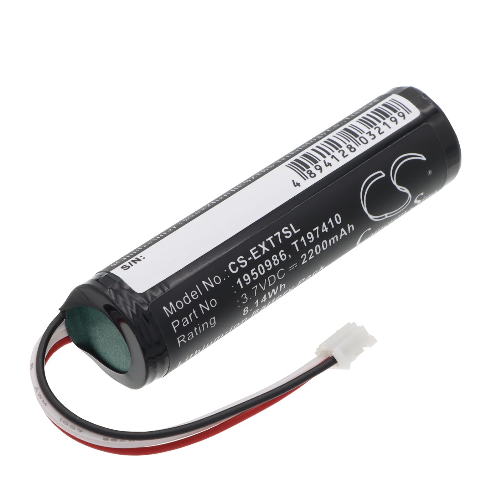 CS-EXT7SL Batterie 2200mAh Compatible avec [Extech] Flir i7, i5 Infrared Camera, pour [Flir] i3, i5, i7, IRC40, pour [Reed] R2050, R2050 Thermal Imaging Camera remplace 1950986, T197410, T198470ACC