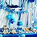 Large Shark Splash Balloons Set for Birthday Party Decorations, 2 Giant Shark Foil Mylar Balloons Shark Party Decorations Shark Mylar Balloons Birthday for Birthday Party Supplies