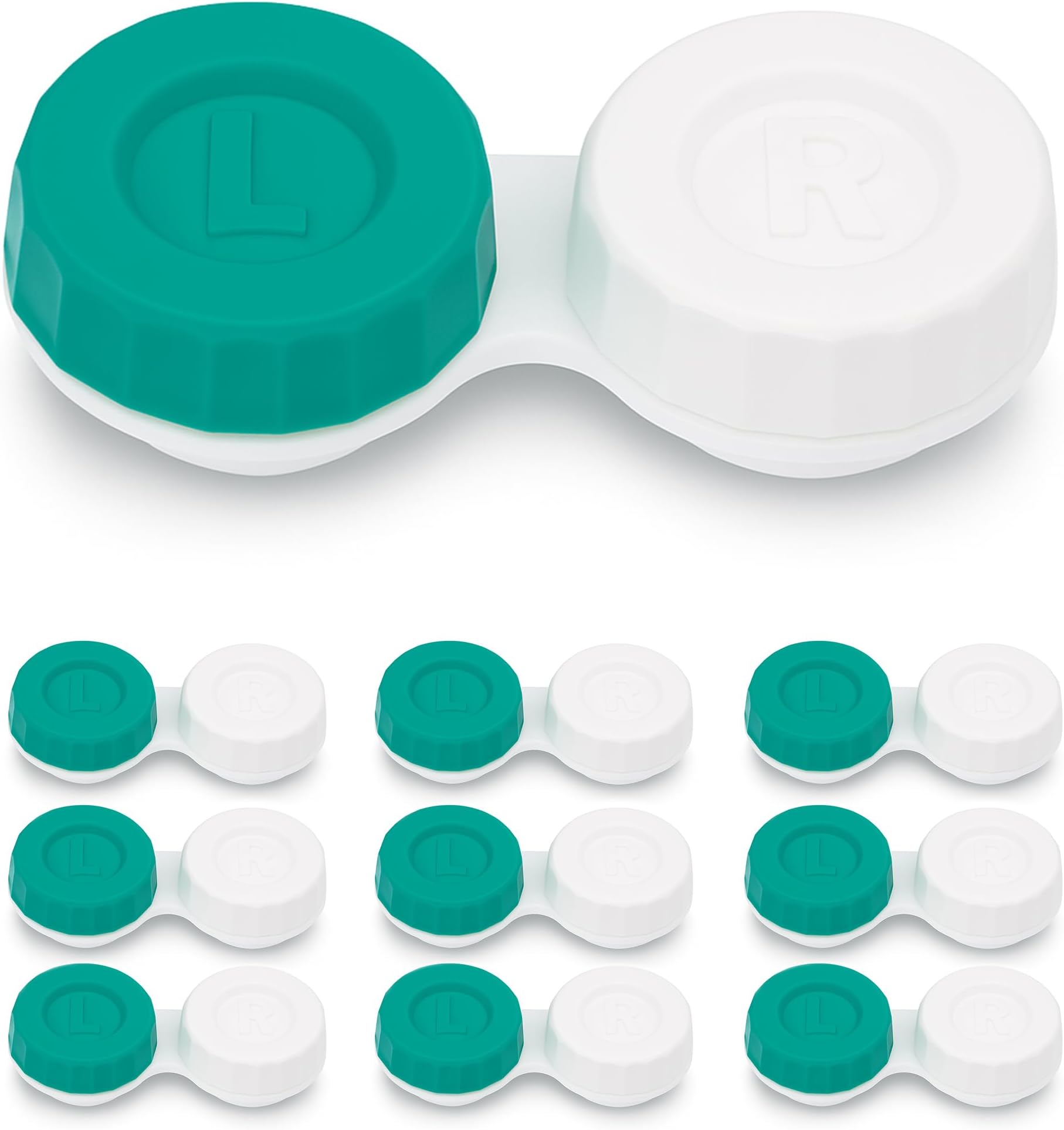 SPORTS WORLD VISION Contact lens Cases - Flat Design CE Marked & FDA Approved 10 Pieces - Made in UK - Bulk