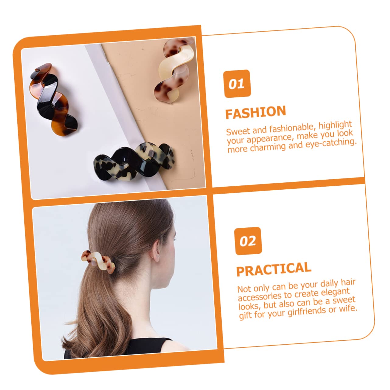 MAGICLULU 12 Stk Schnapphaarspange Schildkröte Haarspange Haarspangen für Frauen haarklammer set haarspangen set Haarnadel Haar Klammern Haarspangen für Damen Acryl Kopfbedeckung Knopf