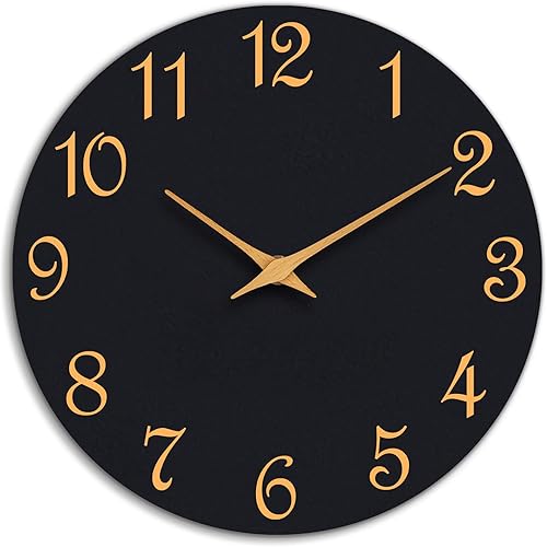 Miniatura 12 de Reloj de Pared Roymnie, Relojes de Pared Modernos de 8 Pulgadas con Pilas, Pequeño Reloj Silencioso Sin Tictac Decorativo para Cocina, Baño,
