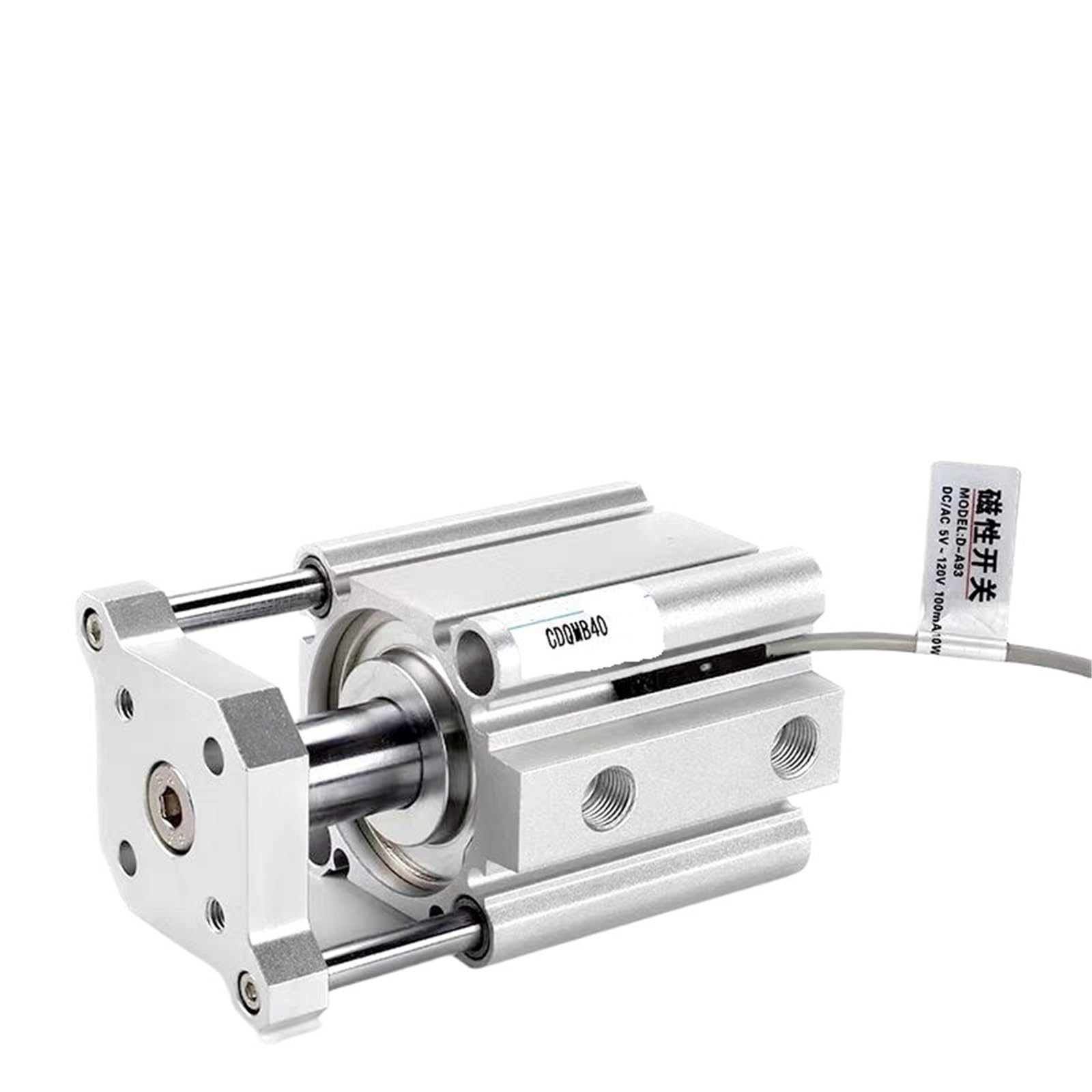 Vérin pneumatique double effet CQMB25-30 compact avec tige guidage