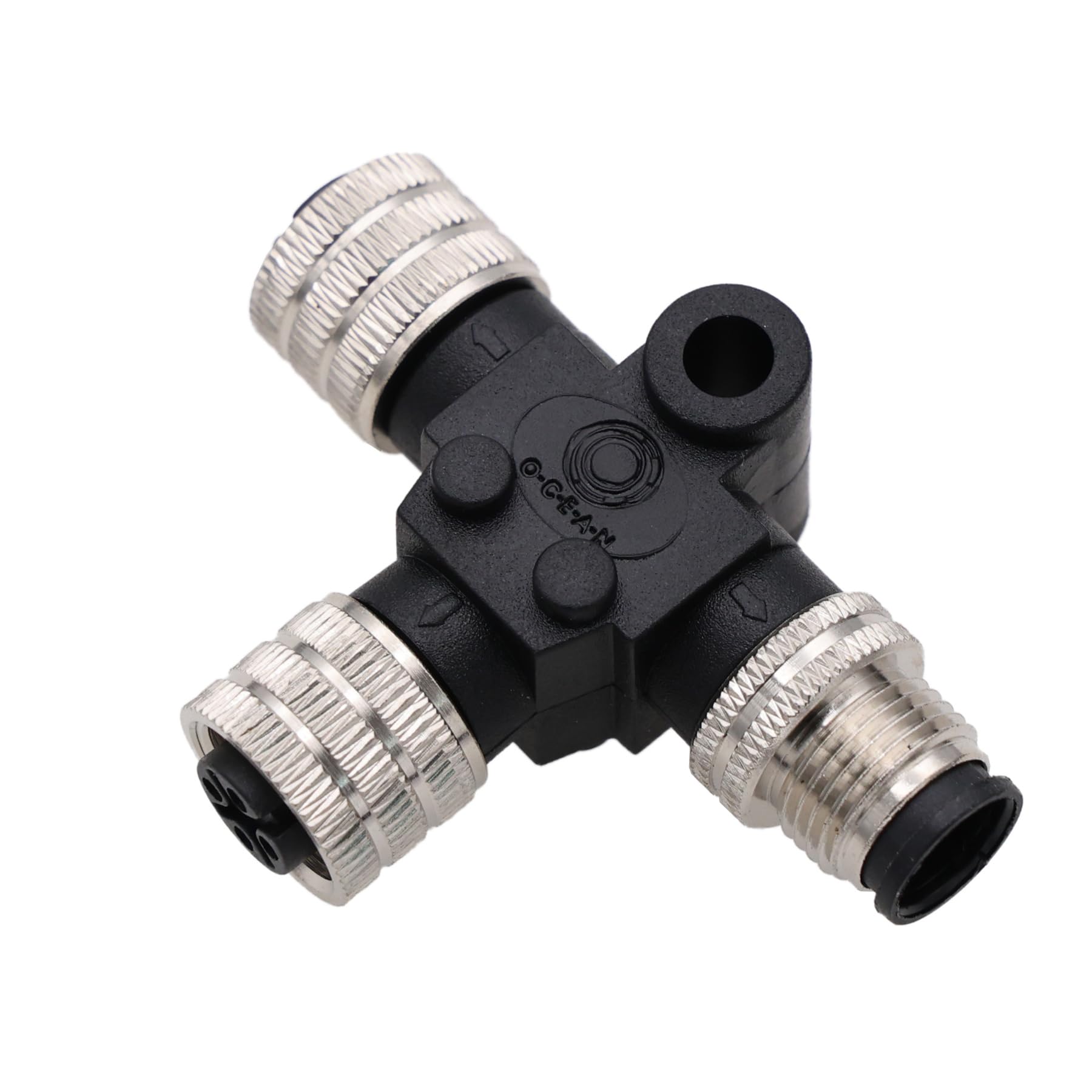 HangTon T Connector T-piece for NMEA 2000 Network Backbone Extension, Lowrance, Garmin, Airmar, Maretron, Raymarine, Simrad, Navico, Marine Boat GPS Chartplotter Sensor, Metal