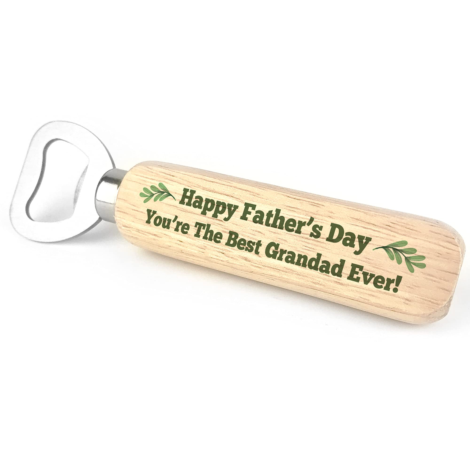 Happy Fathers Day Gift for Grandad Wooden Bottle Opener Gift for Him Novelty Keepsake