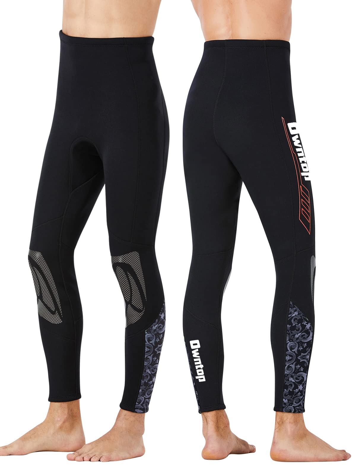 Owntop Pantalones de Neopreno para Hombres Mujeres Jóvenes - 3MM Trajes de Baño Térmico, Mallas de Traje de Buceo Protección Solar UV 50+ para Esnórquel, Buceo