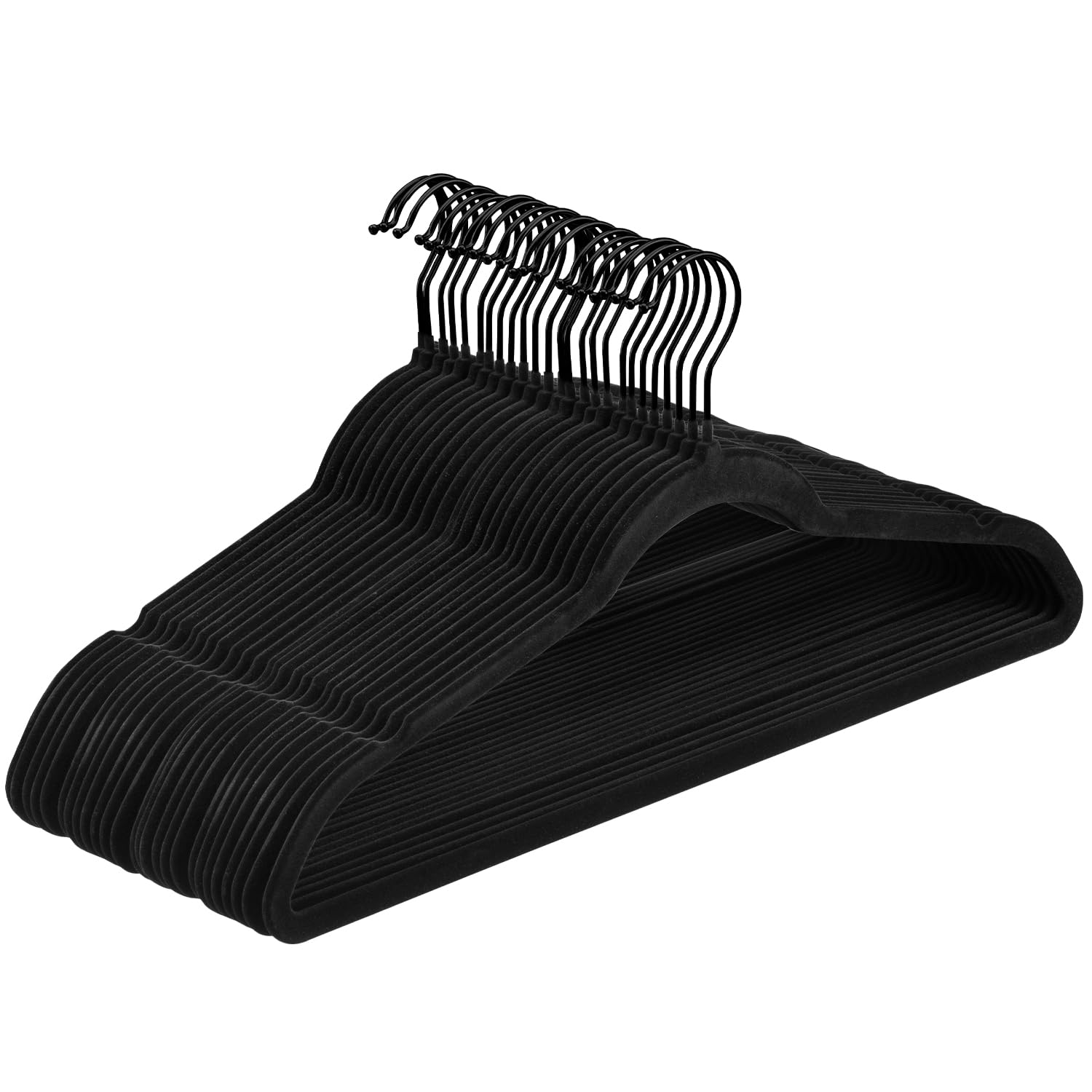 View 1 of **ONLY 15** LMTrystFit 30 Pack Velvet Hangers