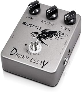 JOYO Digital Delay Effect Pedal 25ms-600ms Time Range Reproduce Sounds "Analog" Delay for Electric Guitar - True Bypass (JF-08)