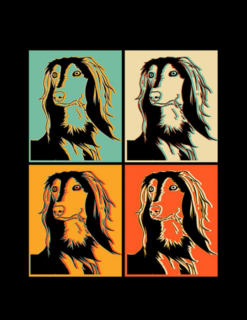 Saluki Saluki Dog Gift Idea Amazing Design Notebook: Journal Gift 100 Pages - 8.5 x 11 In