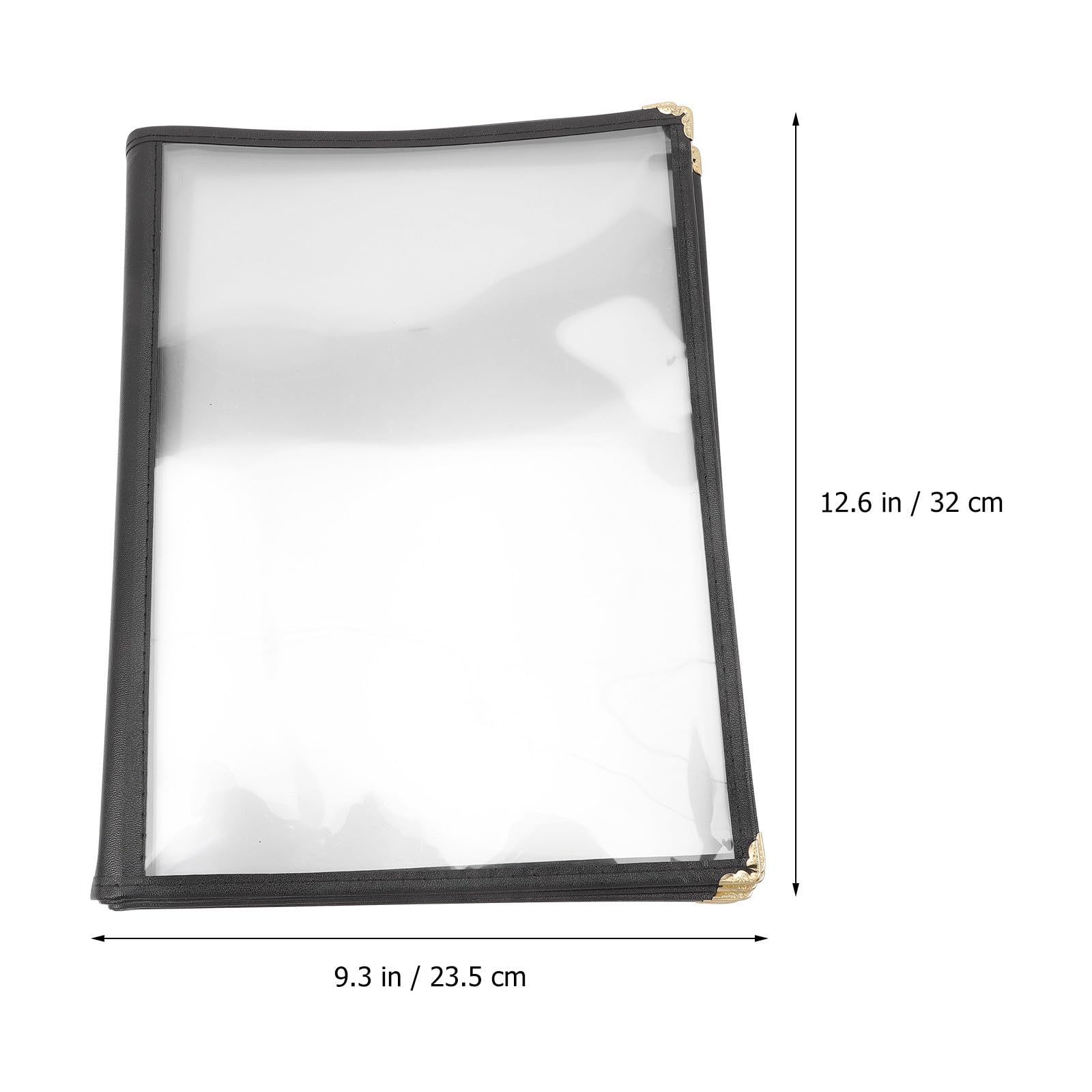 Housoutil Portamenús de Pvc Transparente para Restaurante y Hotel, Resistente al Agua y Aceite, Fácil de Limpiar, Capacidad para 20 Páginas