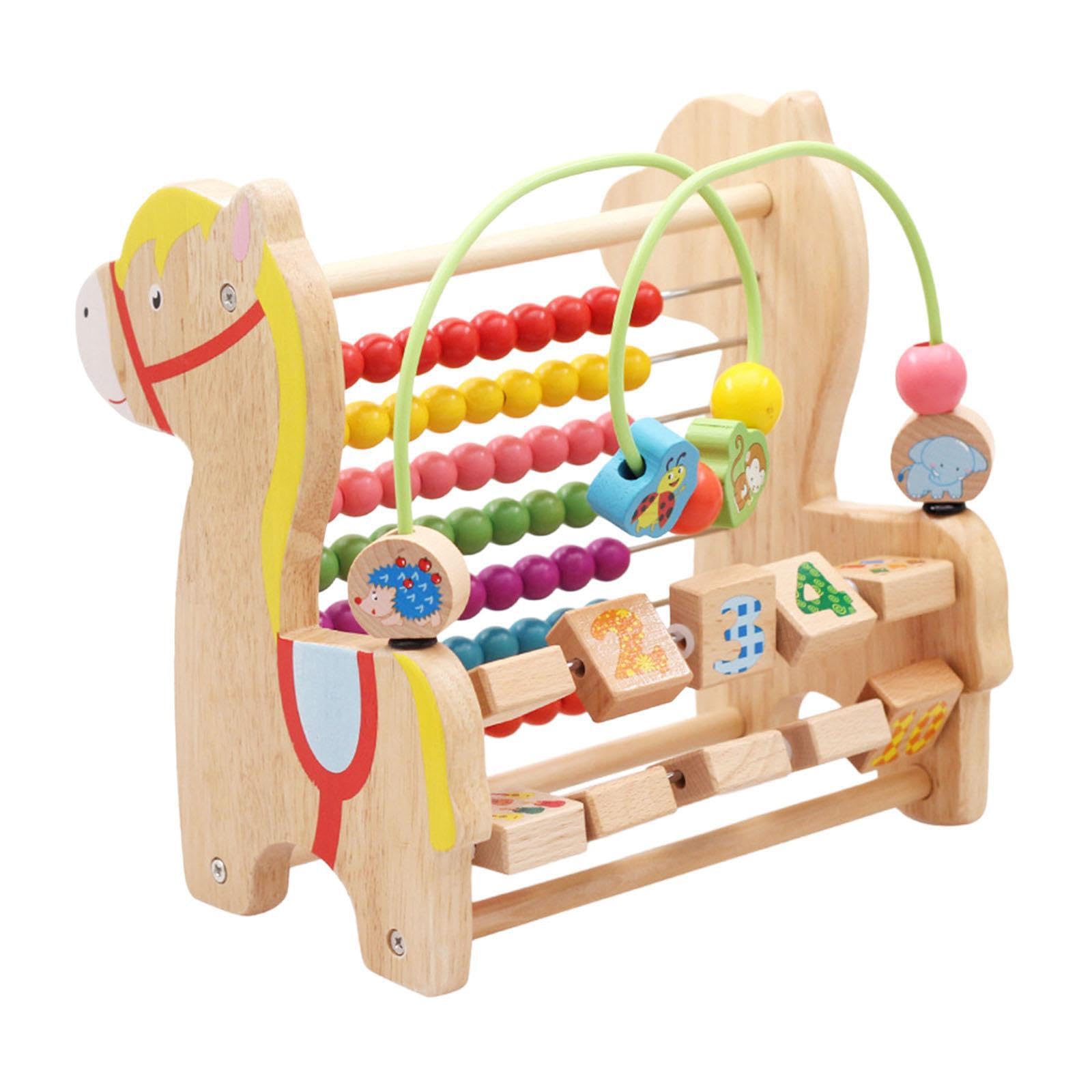 Labirinto di perline giocattolo per bambini piccoli giocattoli educativi giocattoli di perline in legno per neonati