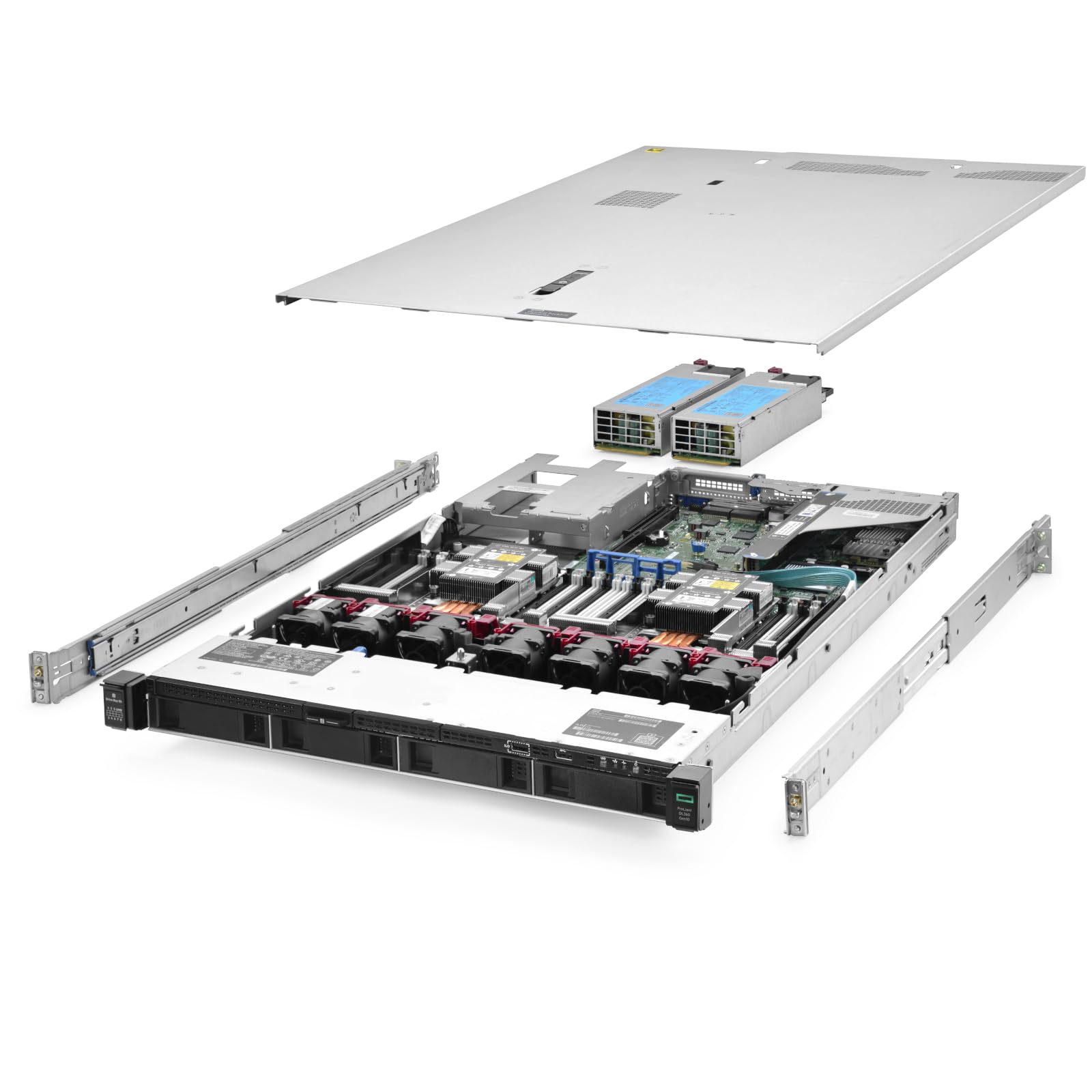 HP ProLiant DL360 G10 Server 2X Gold 6146 3.20Ghz 24-Core 576GB RAM Rails (Renewed)