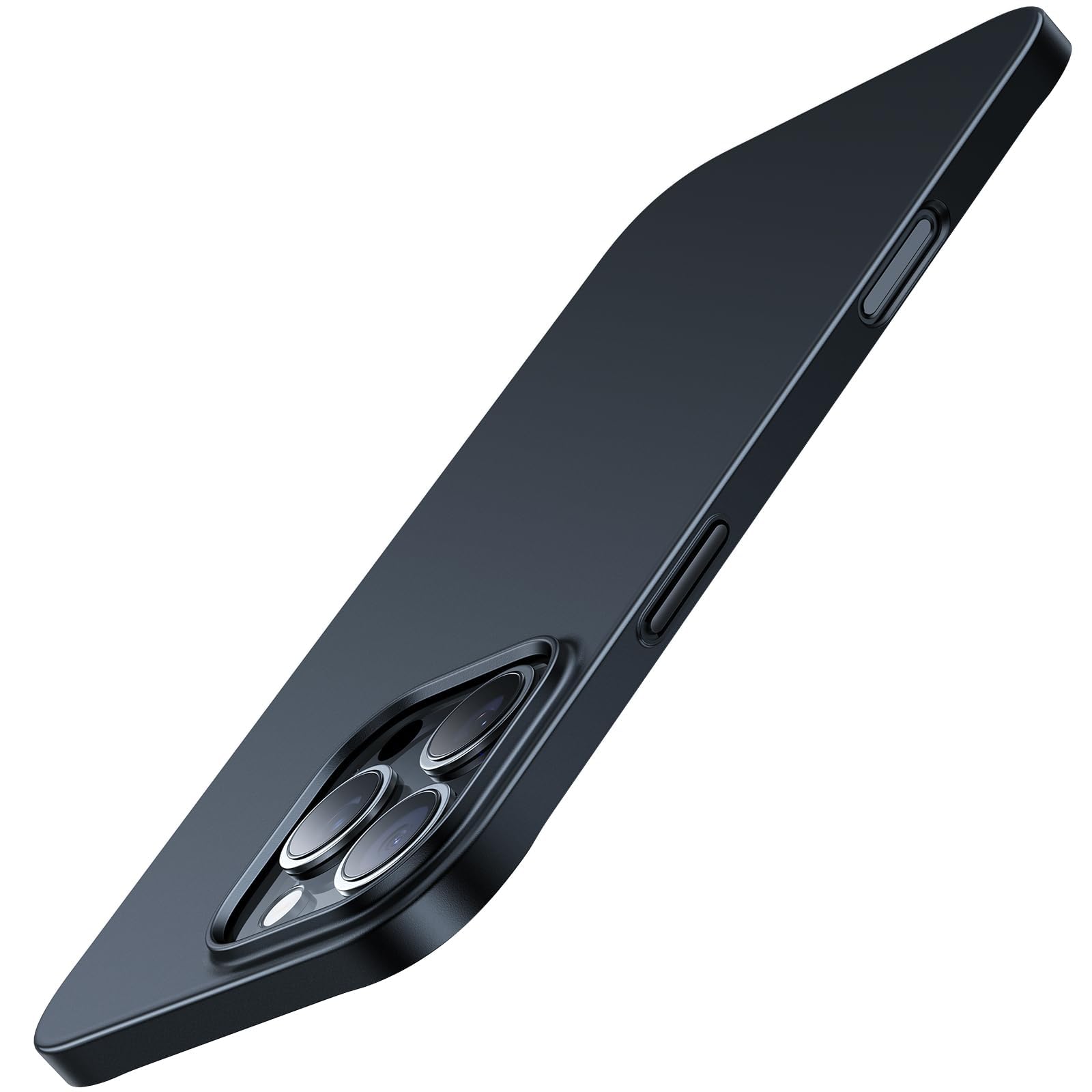 TORRAS Slim Fit for iPhone 16 Pro Max Case, Ultra Thin Phone Case for iPhone 16 Pro Max, Anti-Scratch Hard Plastic Cover Light Phone Cases for iPhone 16 ProMax Case 6.9'', Matte Black, OriginFit