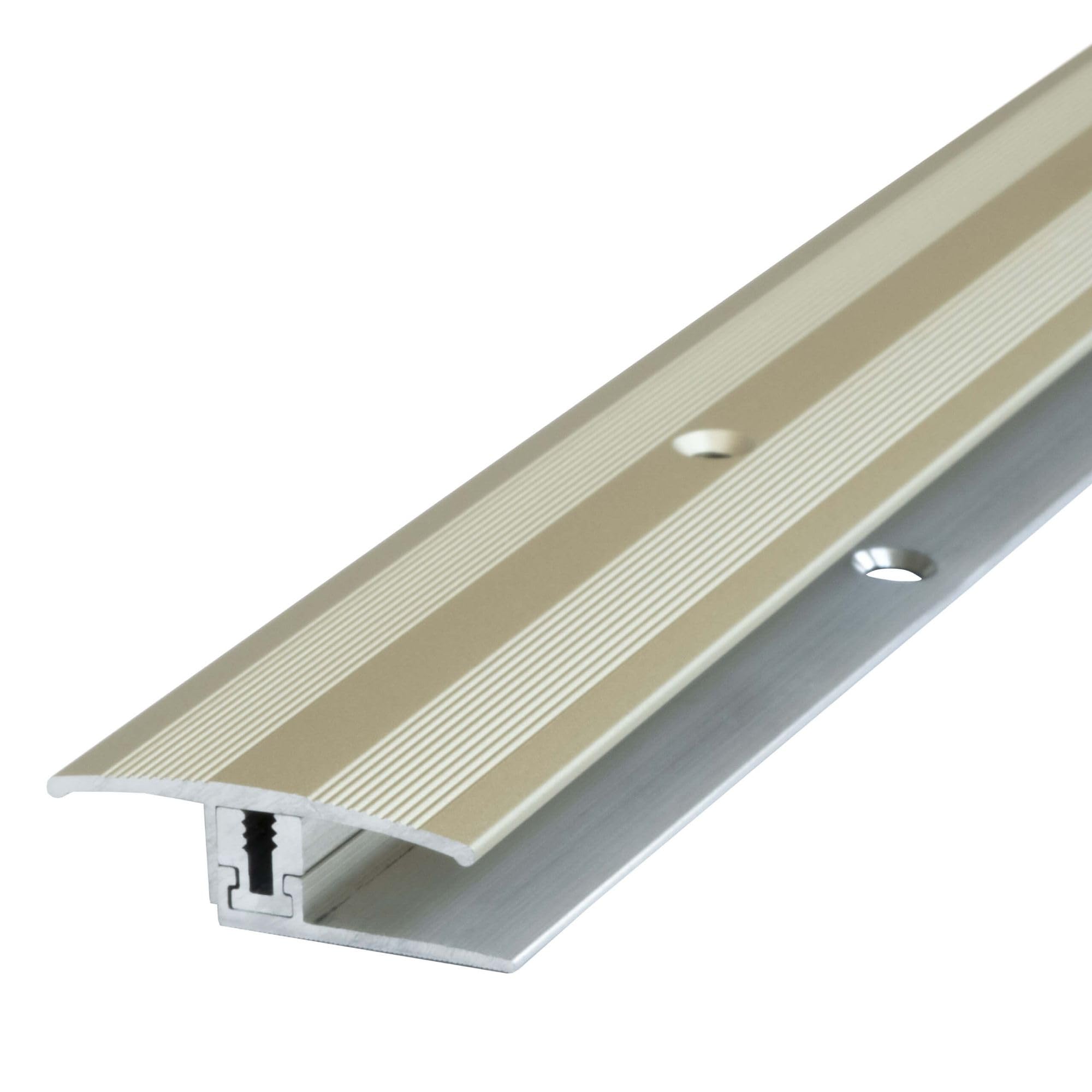 Dalsys Übergangsprofil 90 cm – 8 mm Belagsstärke, eloxiertes Aluminium, Champagner