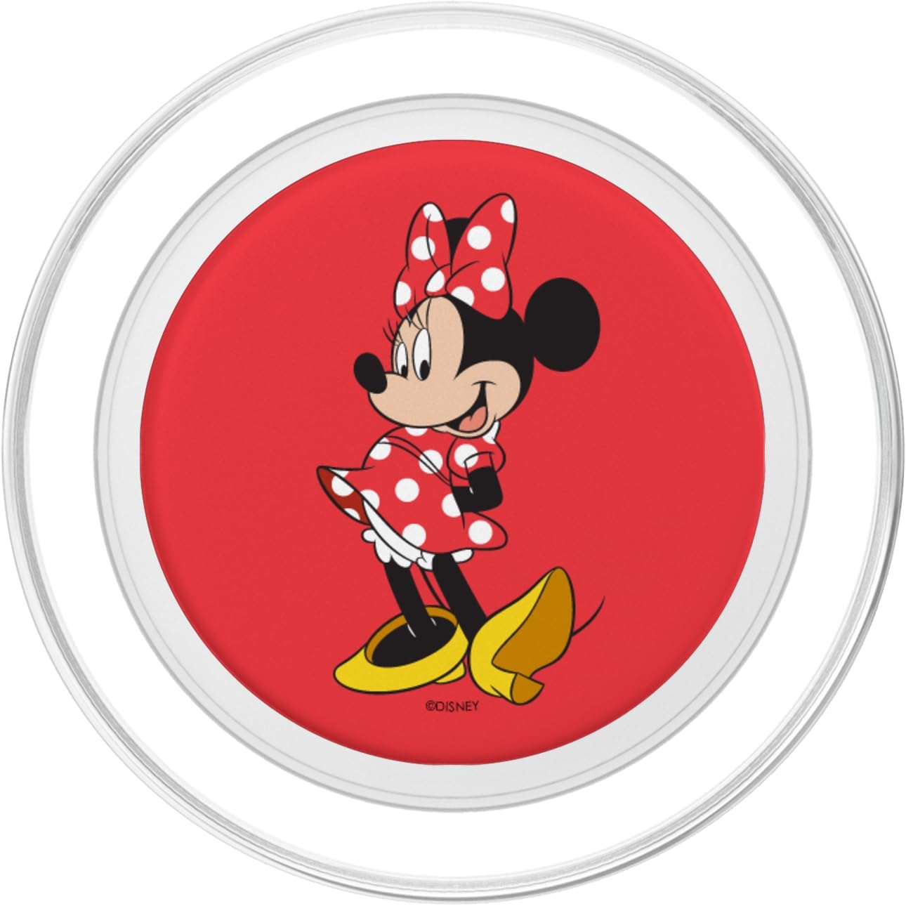 Disney Minnie Mouse Classic Pose on Red PopSockets PopGrip for MagSafe