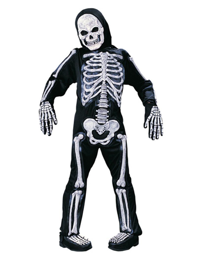 Spirit Halloween Glow In The Dark Skelebones Costume Youth Size Medium