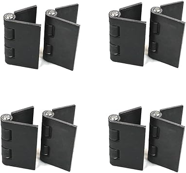 Heavy Duty Weldable Hinges | Steel Butt Hinge Design for Heavy Gates & Doors | Long Lasting - 5" x 5" Size - 3/16" Plate Thickness 1.8 lbseach, 4 Pairs