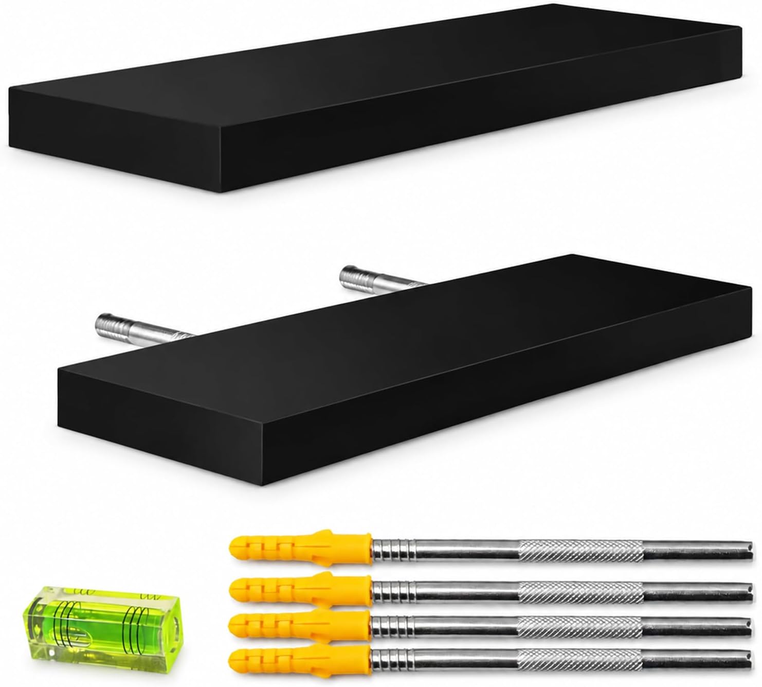 Floating Shelves for Wall(Upgraded Bracket)Black floating shelves Floating Shelves for Wall(Upgraded Bracket)Black floating shelves