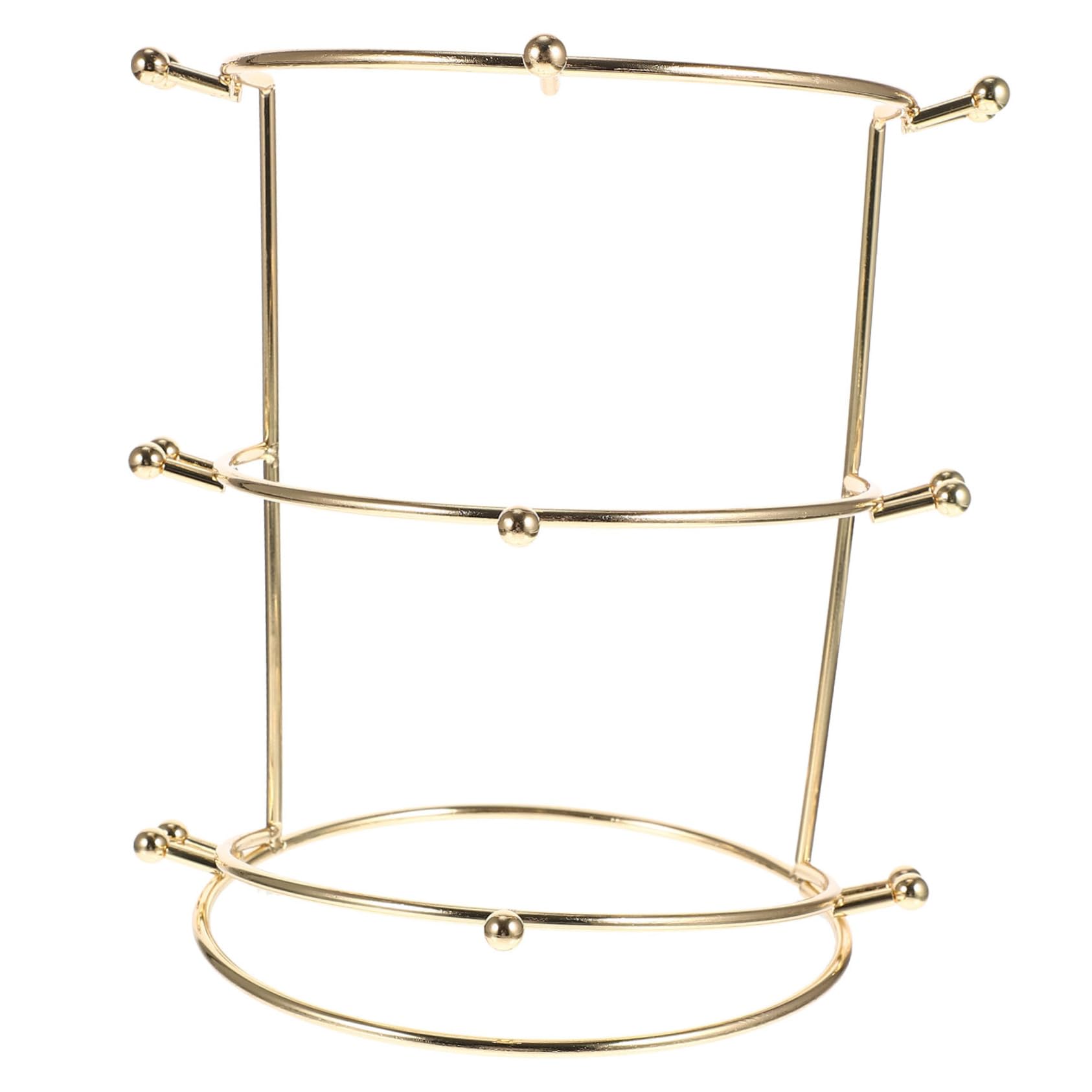 minkissy Crown Display Stand Princess Crowns Necklace Holder Stand Metal Headbands Headband Bow Holder Teen Girl Room Decor Headband Storage Bride Crown Storage Holder Headwear Organizer