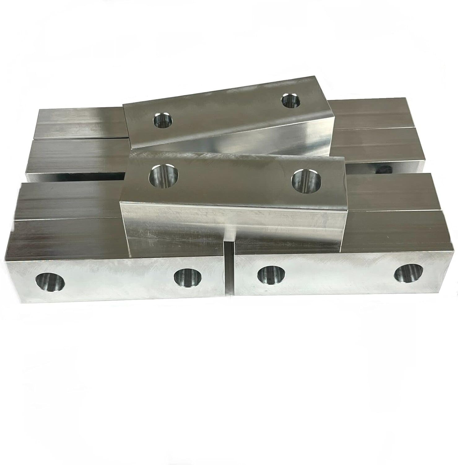 (5 Set) 10pcs 6 x 2 x 1.5" Aluminum Soft Jaws Set Machinable Compatible with Kurt 6" Vise Jaws (Reversible) Made in USA