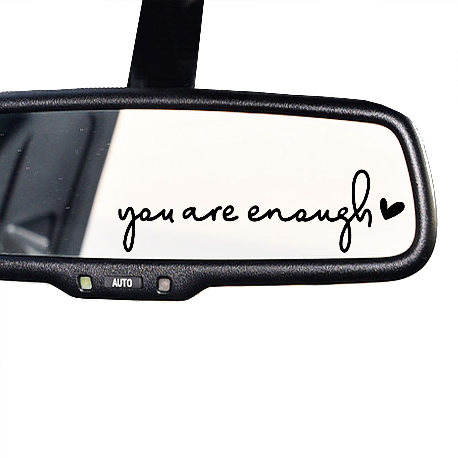 3 x You are Enough Rearview Mirror Decal, Rear View Mirror Sticker, Car Mirror Decor, Water Bottle Decal for Women, Sticker for Tumblers, Window, Self