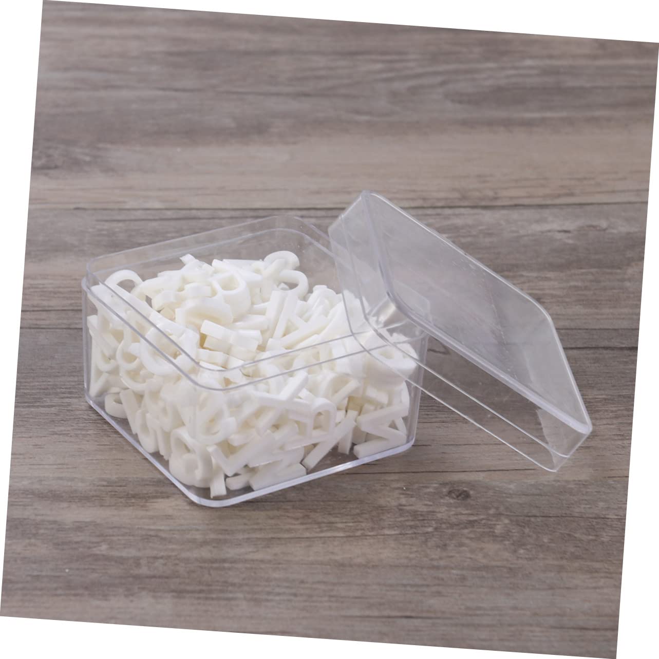 NUOBESTY 600 Pz perline dell'alfabeto gioglielli le cadeau lettera perline sciolte perline con lettere per la creazione di gioielli ar accessori figura acrilica lettere acriliche bianca