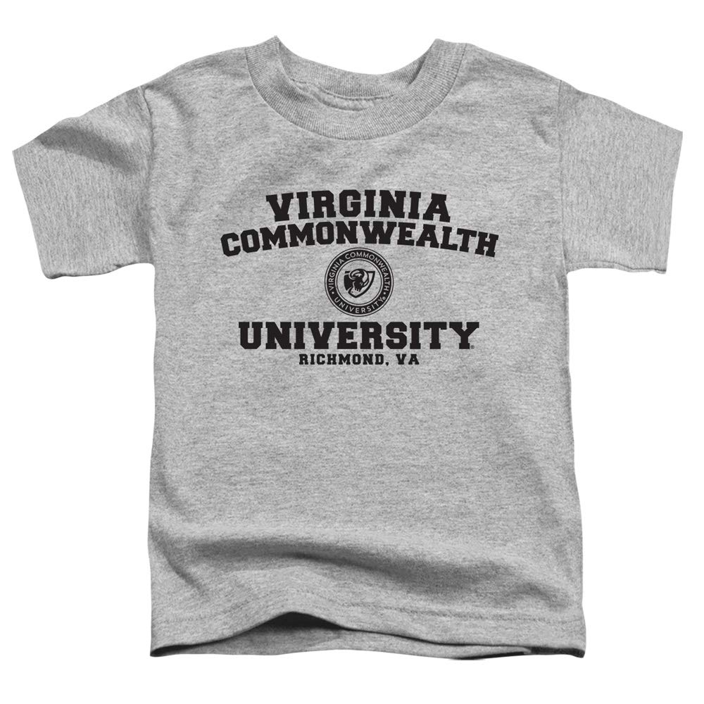 Virginia Commonwealth University Official Circle Logo Unisex Toddler T Shirt, Athletic Heather, 4T