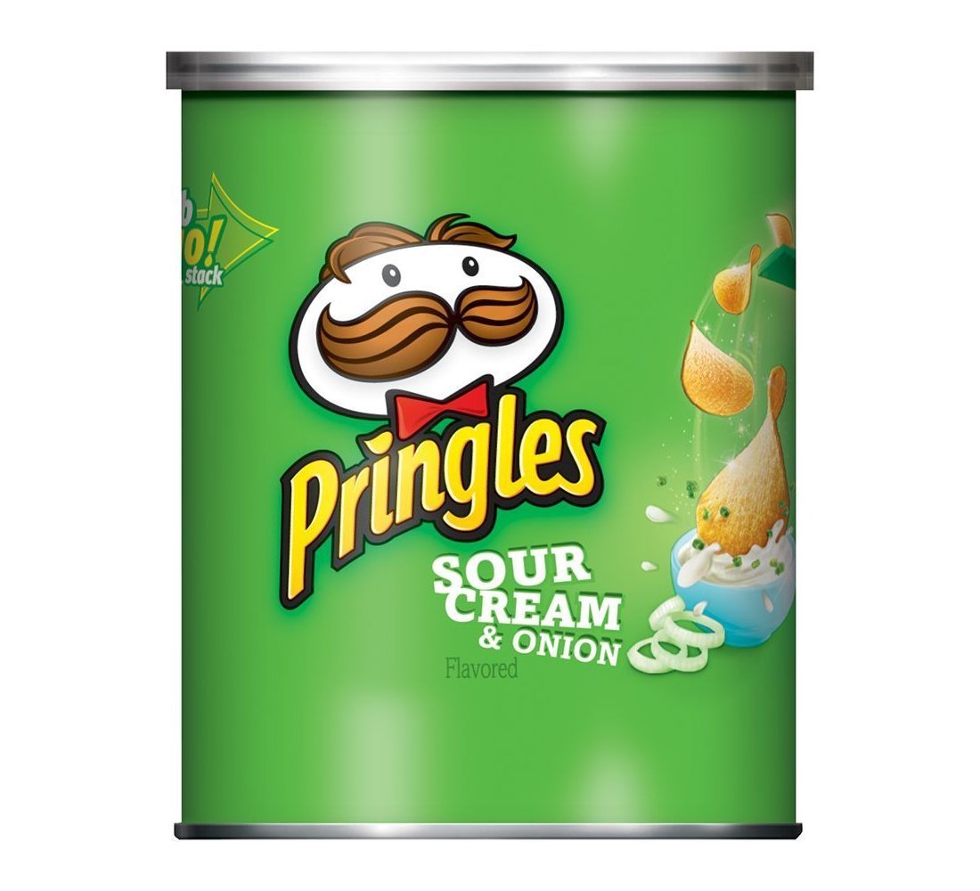 Pringles Sour Cream Onion Chips 1 4 oz Can
