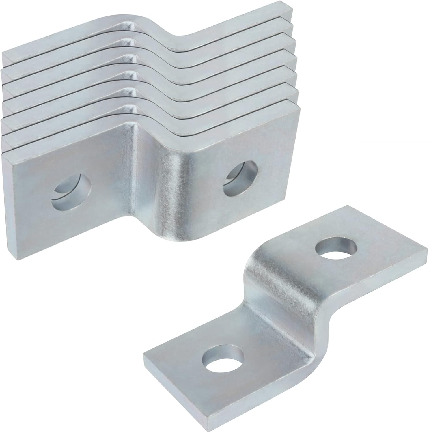 8 Pcs Z Fitting Cross 2 Hole for 13/16" x 1-5/8" Strut Channel, Strut Connector Bracket
