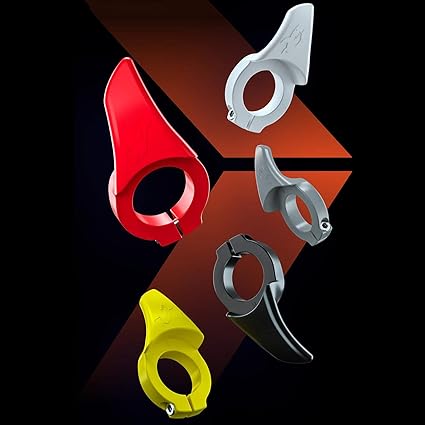 OFKLADE Mountain Bike Handlebar Thumb Grips Bicycle Handle Thumb Force Rest Grip Red