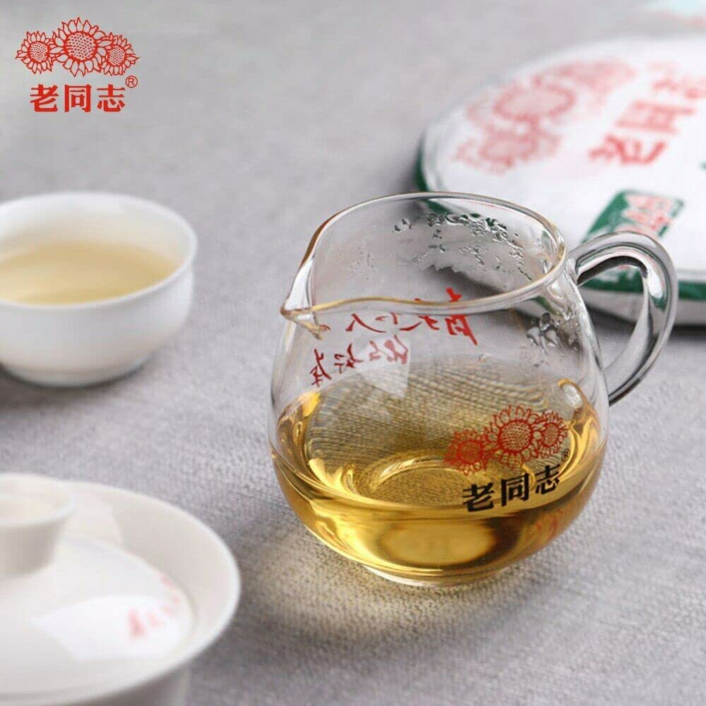 Thé Rond Haiwan Gâteau de Thé Puerh Cru Menghai Thé Vert Pu-erh Haut Thé Puer 357g