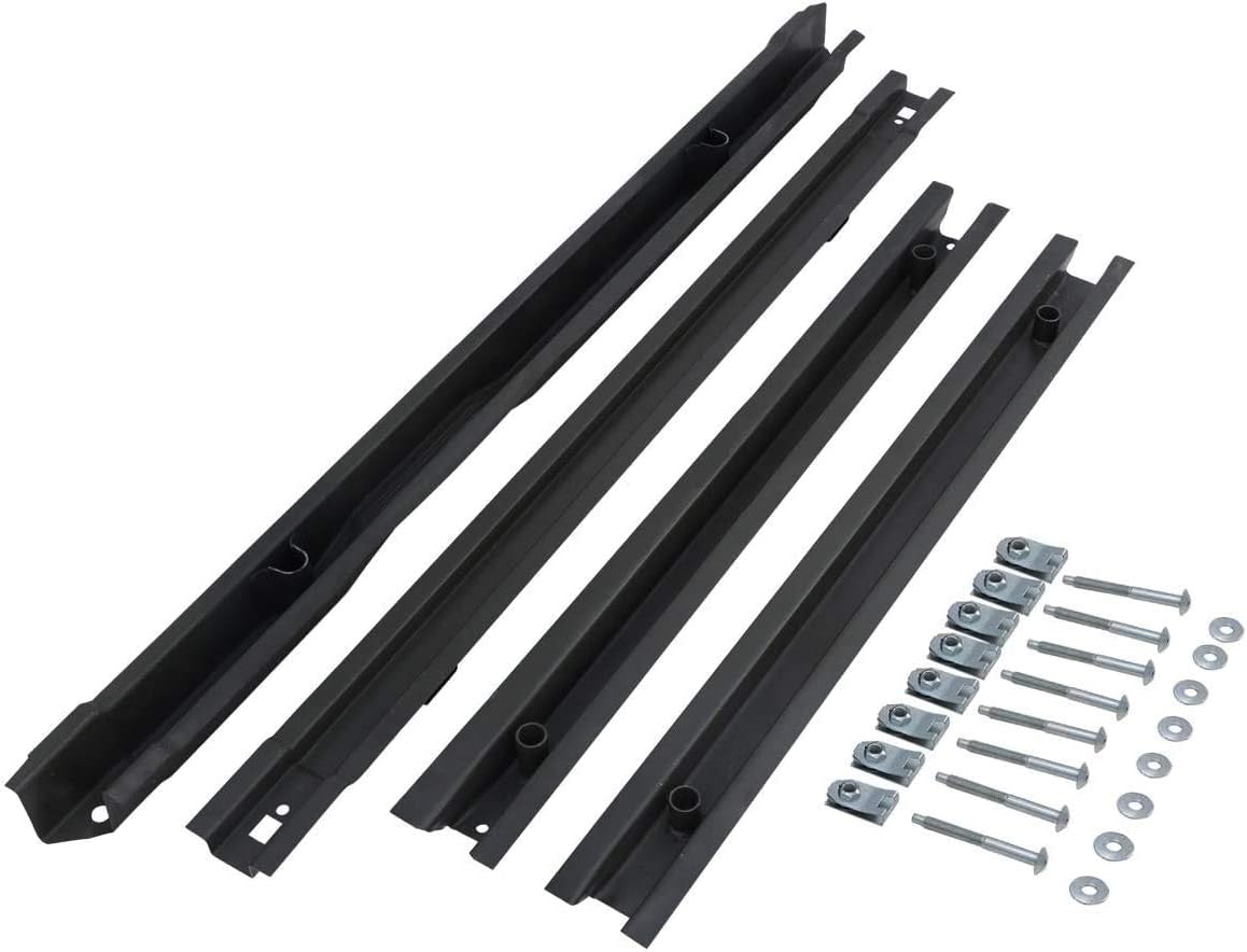 ELITEWILL 4Pcs Short Truck Bed Floor Support Crossmember Kit with Mounting Hardware Fit for Ford F250 F350 Super Duty 1999-2017 Replace OEM #BC3Z9911215B,F81Z9911215BA