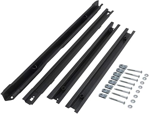 Miniatura 6 de ELITEWILL Kit de travesaño de soporte de piso de plataforma de camión corto de 4 piezas con accesorios de montaje para Ford F250 F350 Super Duty