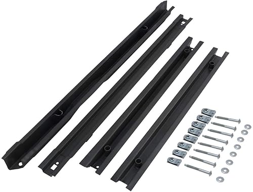 Miniatura 6 de ELITEWILL Kit de travesaño de soporte de piso de plataforma de camión corto de 4 piezas con accesorios de montaje para Ford F250 F350 Super Duty
