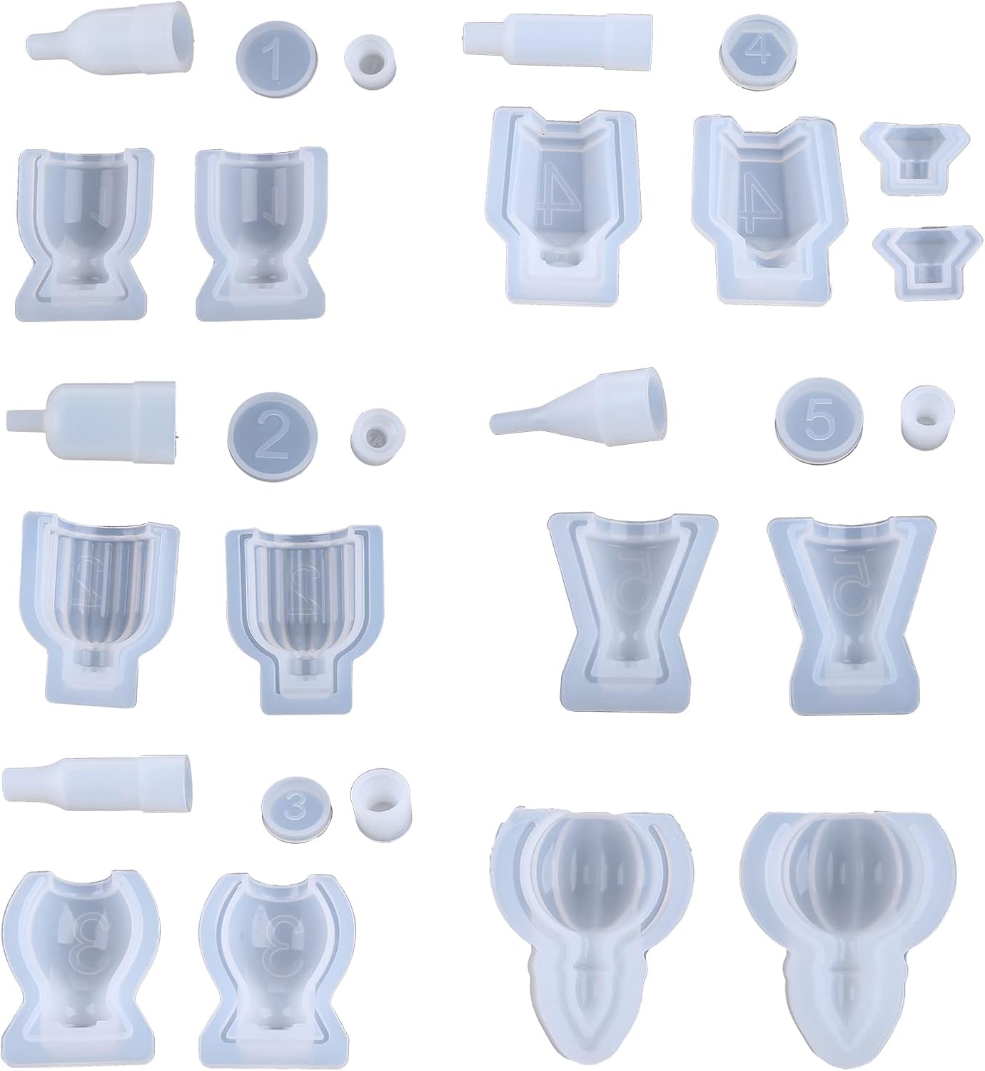 Crystal Bottle Stopper Mold Set Bottle Container Silicone