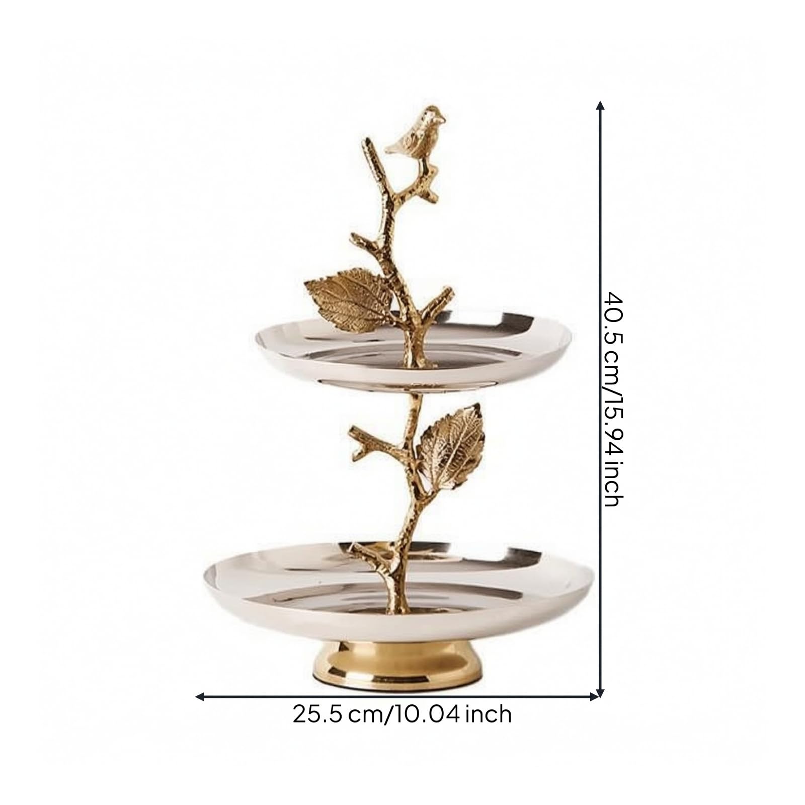 Milageto Présentoir à Pâtisseries Plateaux Surélevés Style Européen Présentoir Service Support Central Vertical Ornemental pr lon, Style D
